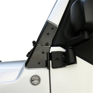Jeep Wrangler Windshield Hinge - Rugged Ridge - Direct Fit - Black - `97-`06